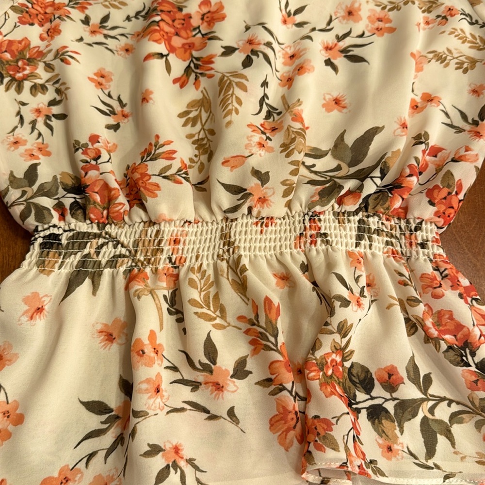 Calvin Klein floral design blouse, size medium.